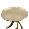 Side Table - Round - Gold Antler Metal