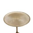 Side Table - Round - Gold Twisted Metal