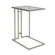 Harry Side Table - Clear Glass and Chrome