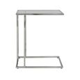 Harry Side Table - Clear Glass and Chrome