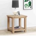 Hayley End Table - Square - Oak