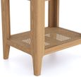 Henley Oak and Rattan 1 Drawer Side Table