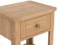 Henley Oak and Rattan 1 Drawer Side Table