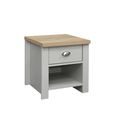 Highgate Lamp Table - 1 Drawer - Grey Painted