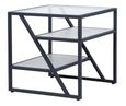 Ibarra End Table - Square - Black and Grey