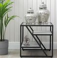 Ibarra End Table - Square - Black and Grey