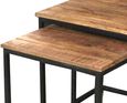 Industrial Mango Wood Nest of 2 Tables