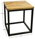 Industrial Mango Wood Side Table