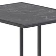 Infinity Side Table - Black Marble Effect