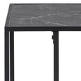 Infinity Side Table - Black Marble Effect