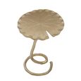 Inventivo Side Table - Gold Metal - Floral