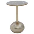 Inventivo Side Table - Round - Gold Metal