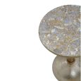 Inventivo Side Table - Round - Gold Metal