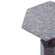 Inventivo Side Table - Hexagon - Grey Marble