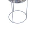 Inventivo Side Table - Ivory Marble with Round Agate
