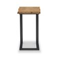 Jersey Side Table - Square Industrial Style - Oak