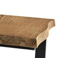Jersey Side Table - Square Industrial Style - Oak