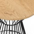 Jersey Lamp Table - Round - Oak