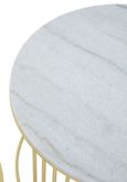 Jodie Side Tables - Set of 2 - White Marble Round