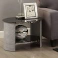 Curve Lamp Table - Grey Ash - JF303