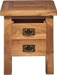 Kent Oak 2 Drawer Lamp Table