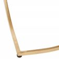 Kia Side Table - Square - Black Marble with Gold Metal