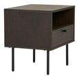 Kyoto Side Table - 1 Drawer - Smoked Oak