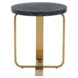 Lena Side Table - Round - Black Oak