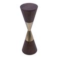 Amalfi Cocktail Table - Dark Wood - Round
