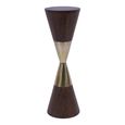 Amalfi Cocktail Table - Dark Wood - Round