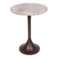 Bosworth Side Table - Smokey Quartz - Round - Small