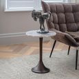 Bosworth Side Table - Smokey Quartz - Round - Small
