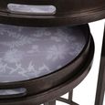 Laura Ashley Tidworth Side Tray Table - Round - Set of 2