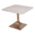 Morchino Side Table - Grey Marble - Square - Large