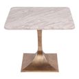 Morchino Side Table - Grey Marble - Square - Large
