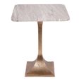 Morchino Side Table - Grey Marble - Square - Small