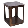 Thorpe Side Table - Bronze Glass and Metal - Square