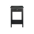 Lindon End Table - 1 Drawer - Black