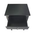 Lindon End Table - 1 Drawer - Black