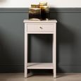Lindon End Table - 1 Drawer - Summer Grey