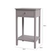 Lindon End Table - 1 Drawer - Summer Grey