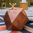 Lino Side Table - Geometrical - Walnut