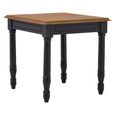 Loire Side Table - Square - Black and Oak