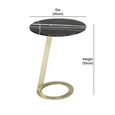 Loop Accent Table - Round - Marble with Brass Base - Variation Available