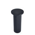 Louis Drinks Table - Round - Black - Fluted Base