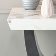 Madrid White Marble Side Table