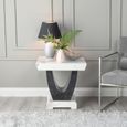 Madrid White Marble Side Table