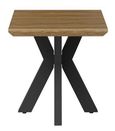 Manhattan End Table - Walnut - Square - Black Spider Legs Base