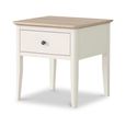 Marlow Lamp Table - 1 Drawer - White