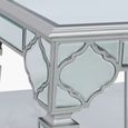 Marrakech End Table - Square - Silver Mirrored